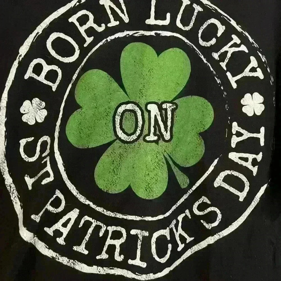 Men’s port & Company size 2X Born luck St. Patrick’s t-shirt, NWOT - Picture 4 of 5